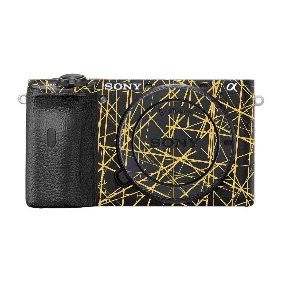 Textured Golden Web Sony A6700 Camera Skin