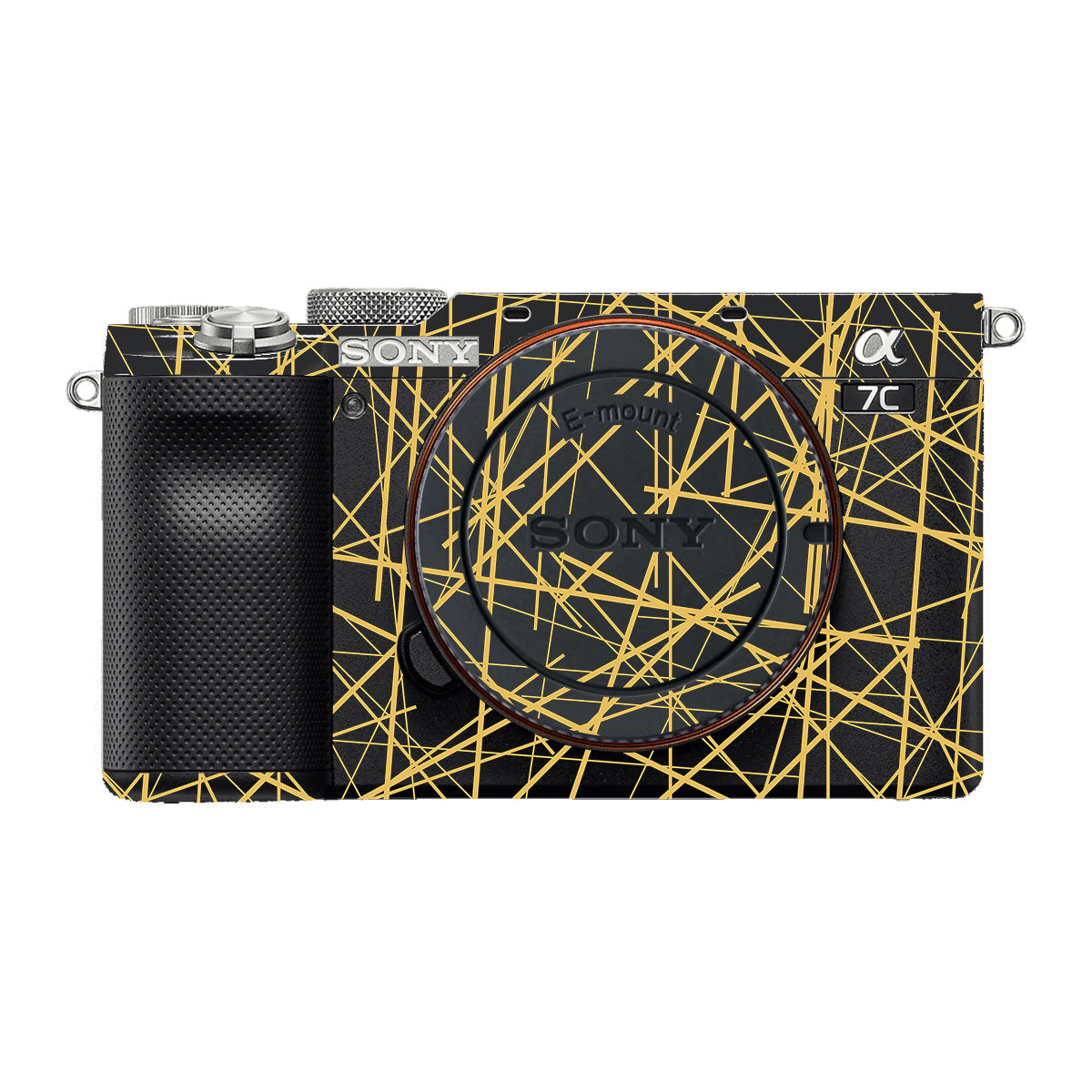 Textured Golden Web Sony A7 C Camera Skin