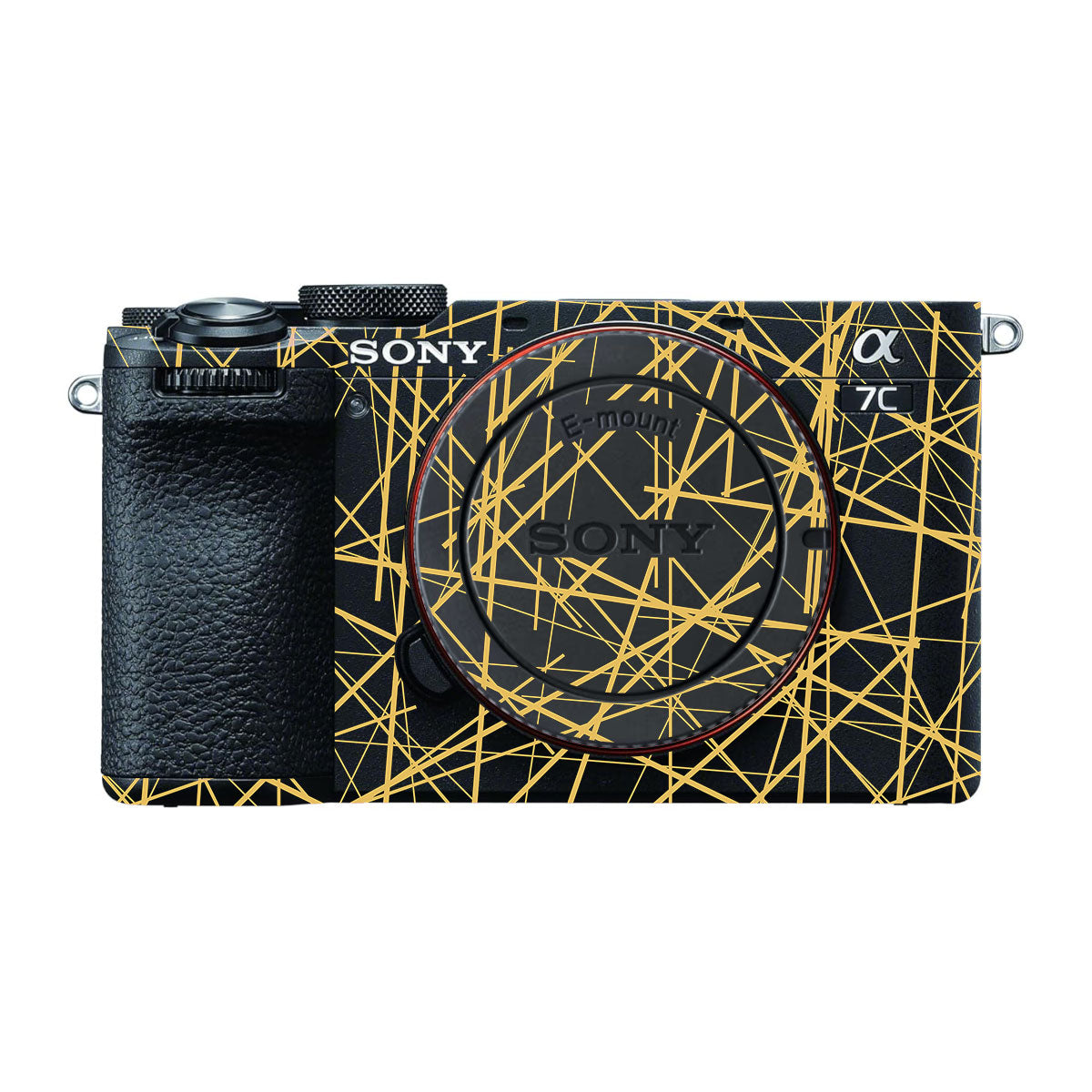 Textured Golden Web Sony A7 CII Camera Skin