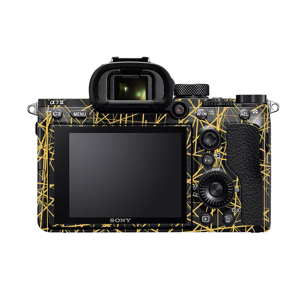 Textured Golden Web Sony A7MIII Camera Skin