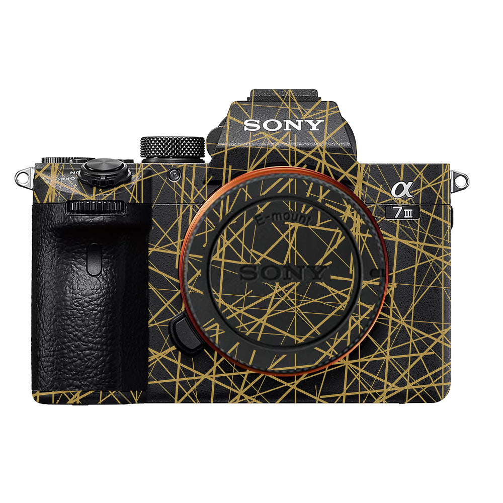 Textured Golden Web Sony A7MIII Camera Skin