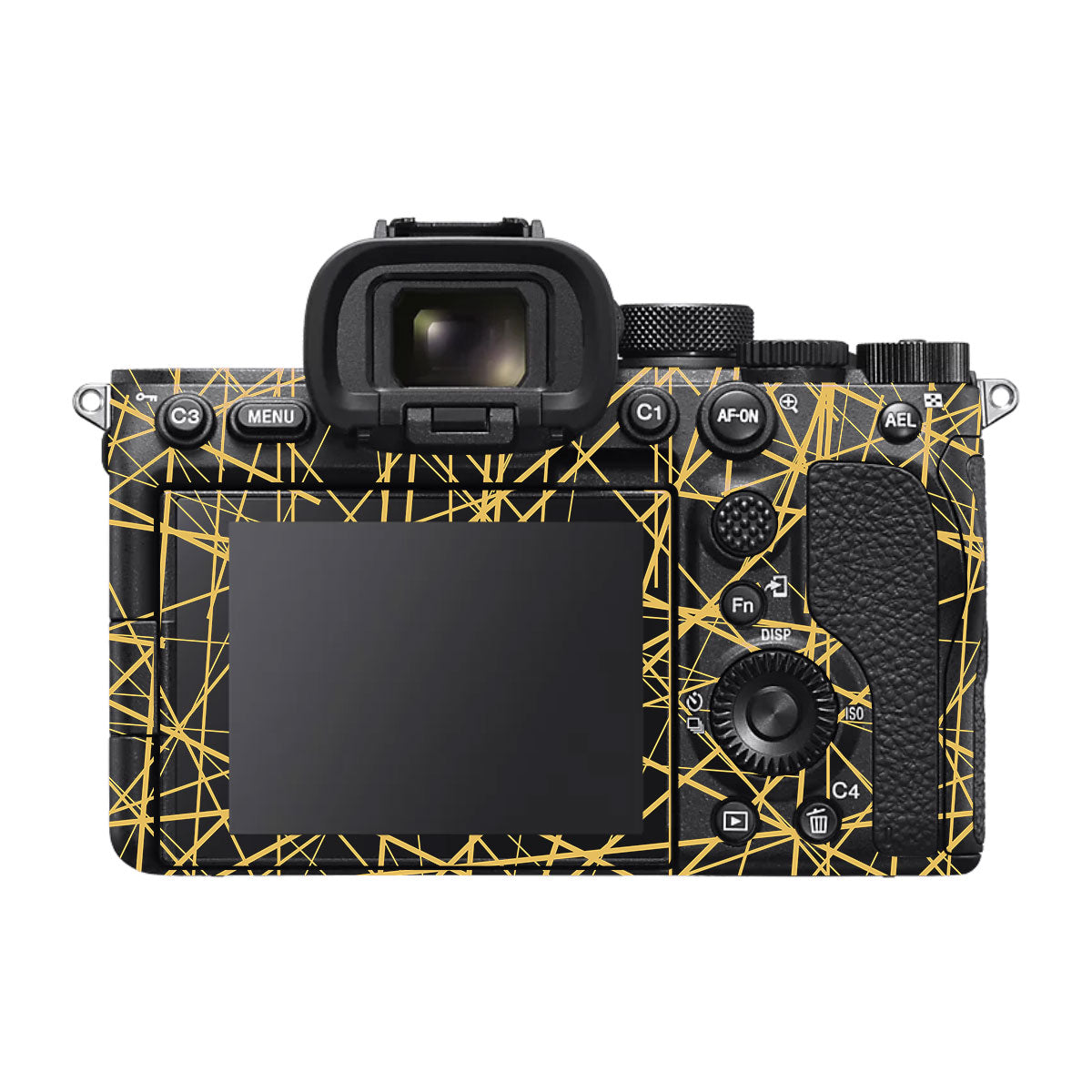 Textured Golden Web Sony A7R II Camera Skin