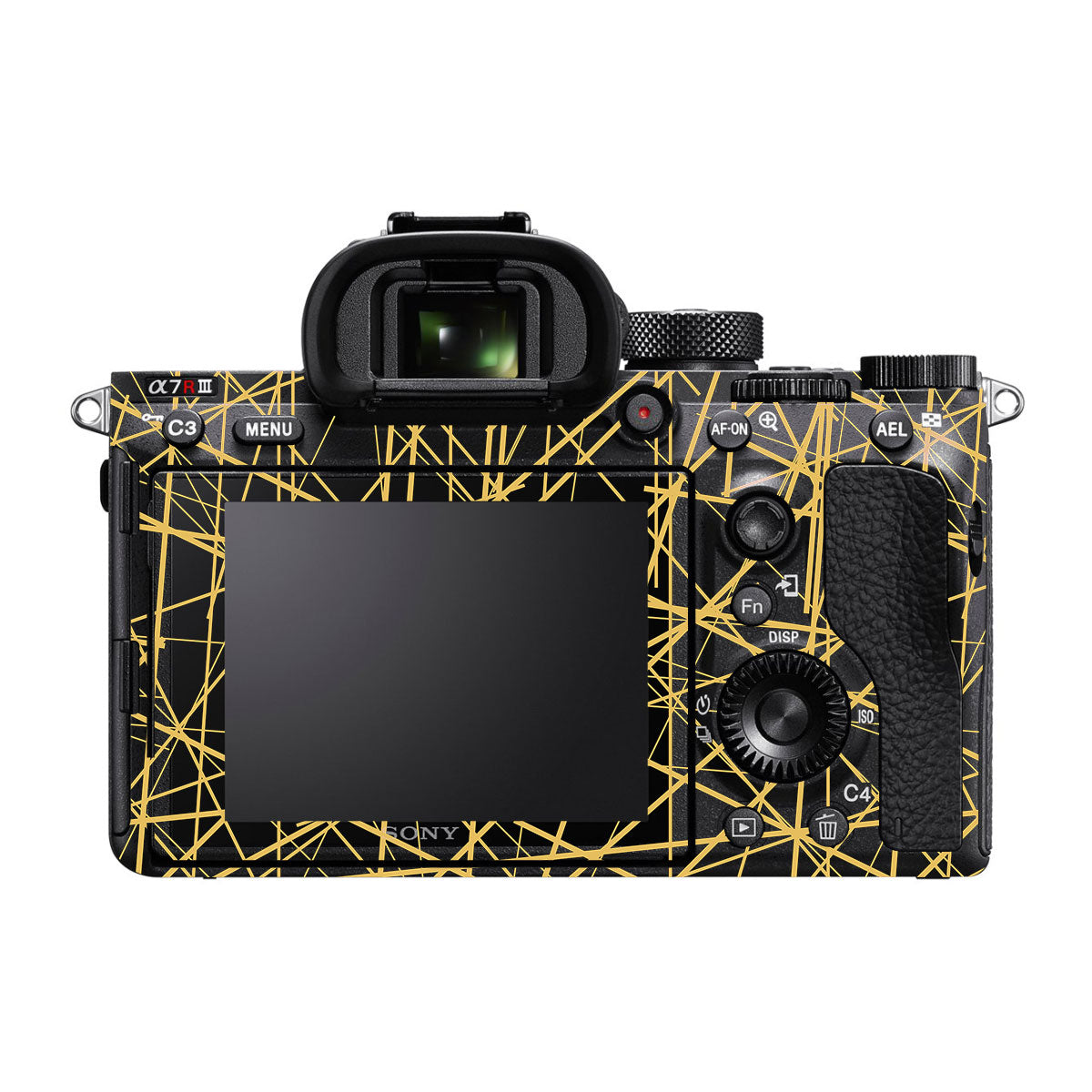 Textured Golden Web Sony A7R IV Camera Skin