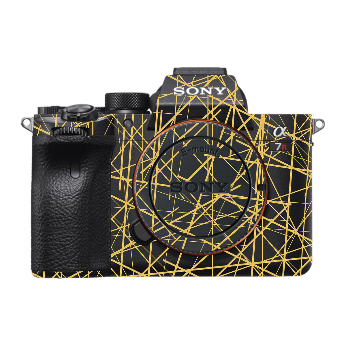 Textured Golden Web Sony A7RV Camera Skin