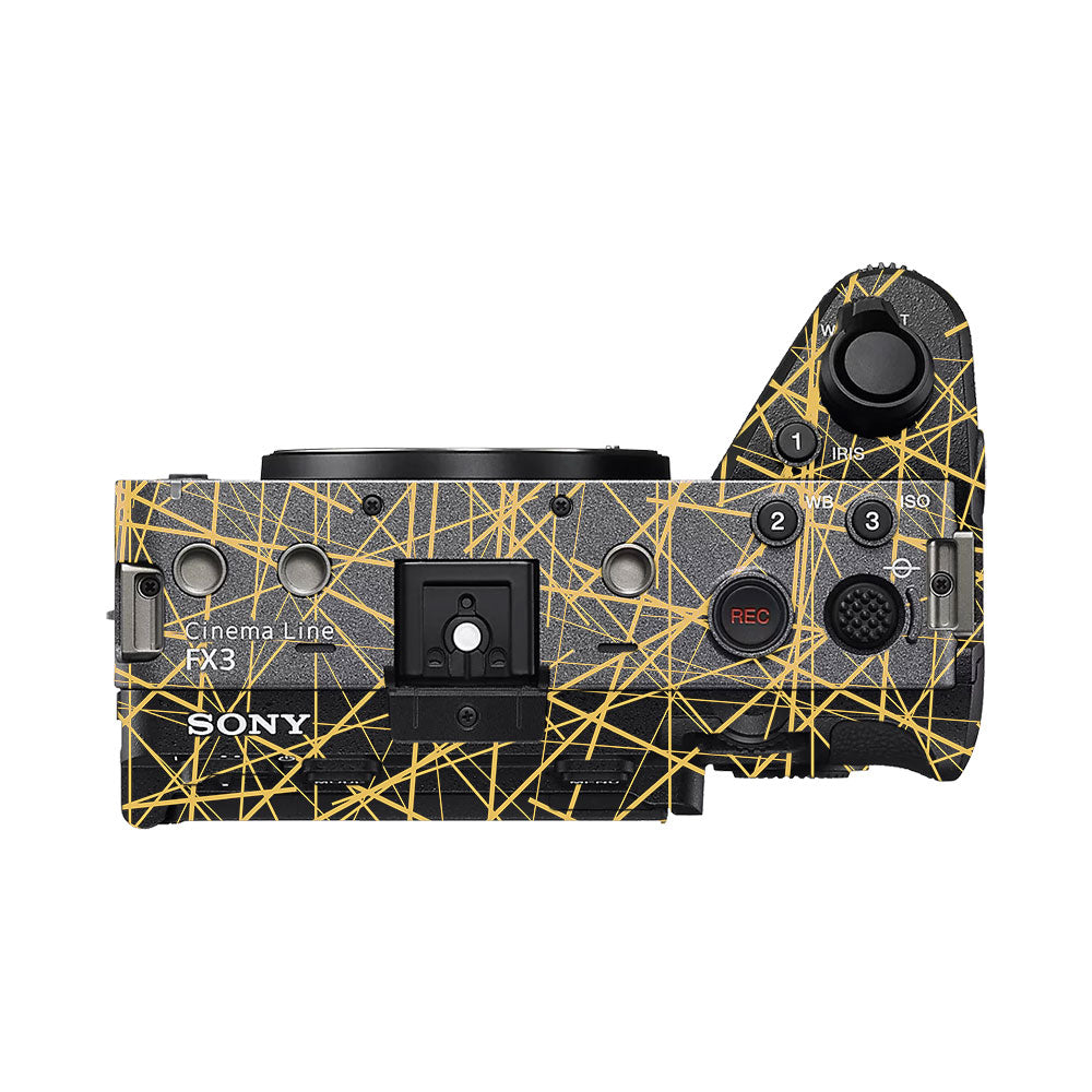 Textured Golden Web Sony FX3 Camera Skin