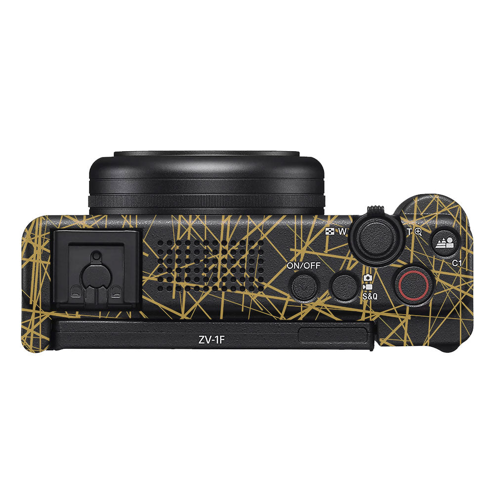 Textured Golden Web Sony ZV-1F Camera Skin