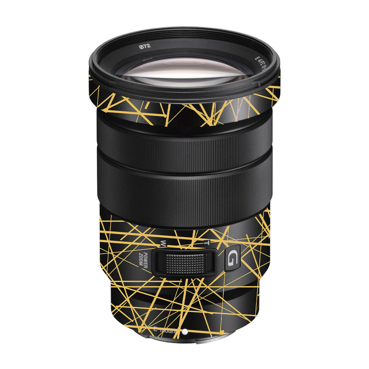 Textured Golden Web Sony E 18-105mm F/4 Camera Lens Skin