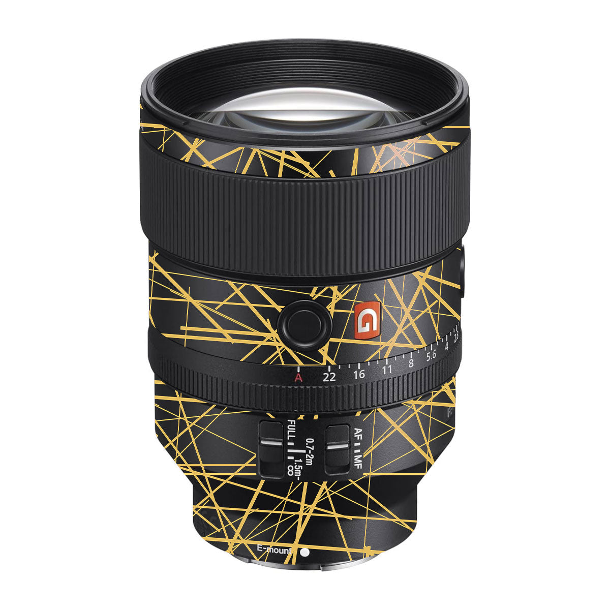 Textured Golden Web Sony FE 135mm F/1.8 GM Camera Lens Skin