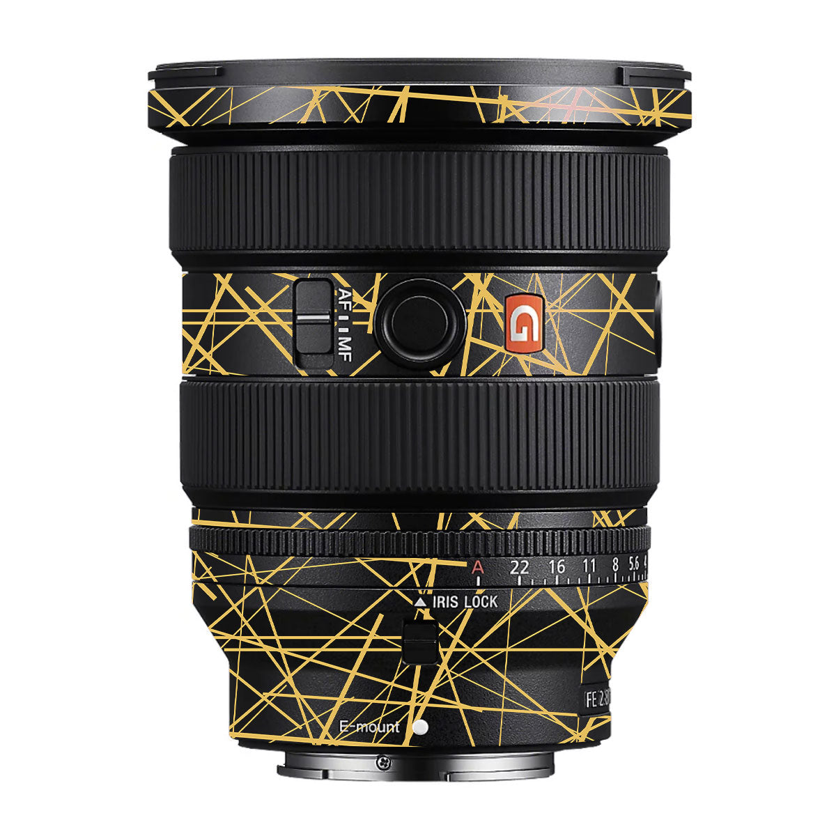 Textured Golden Web Sony FE 16-35mm F/2.8 GM II Camera Lens Skin