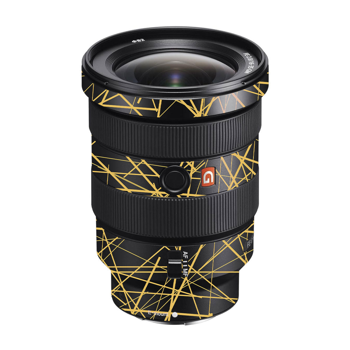 Textured Golden Web Sony FE 16-35mm F/2.8 GM Camera Lens Skin