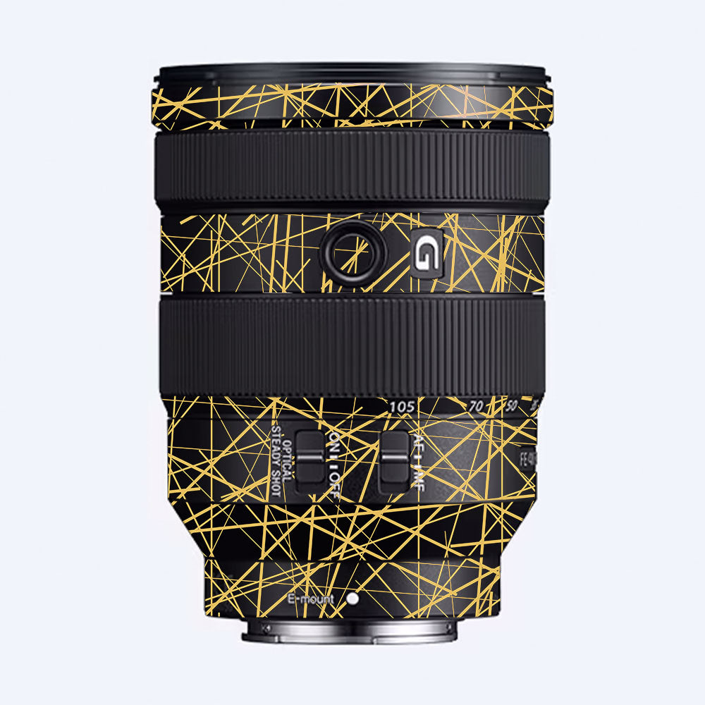 Textured Golden Web Sony FE 24-105mm f/4 G OSS Camera Lens Skin