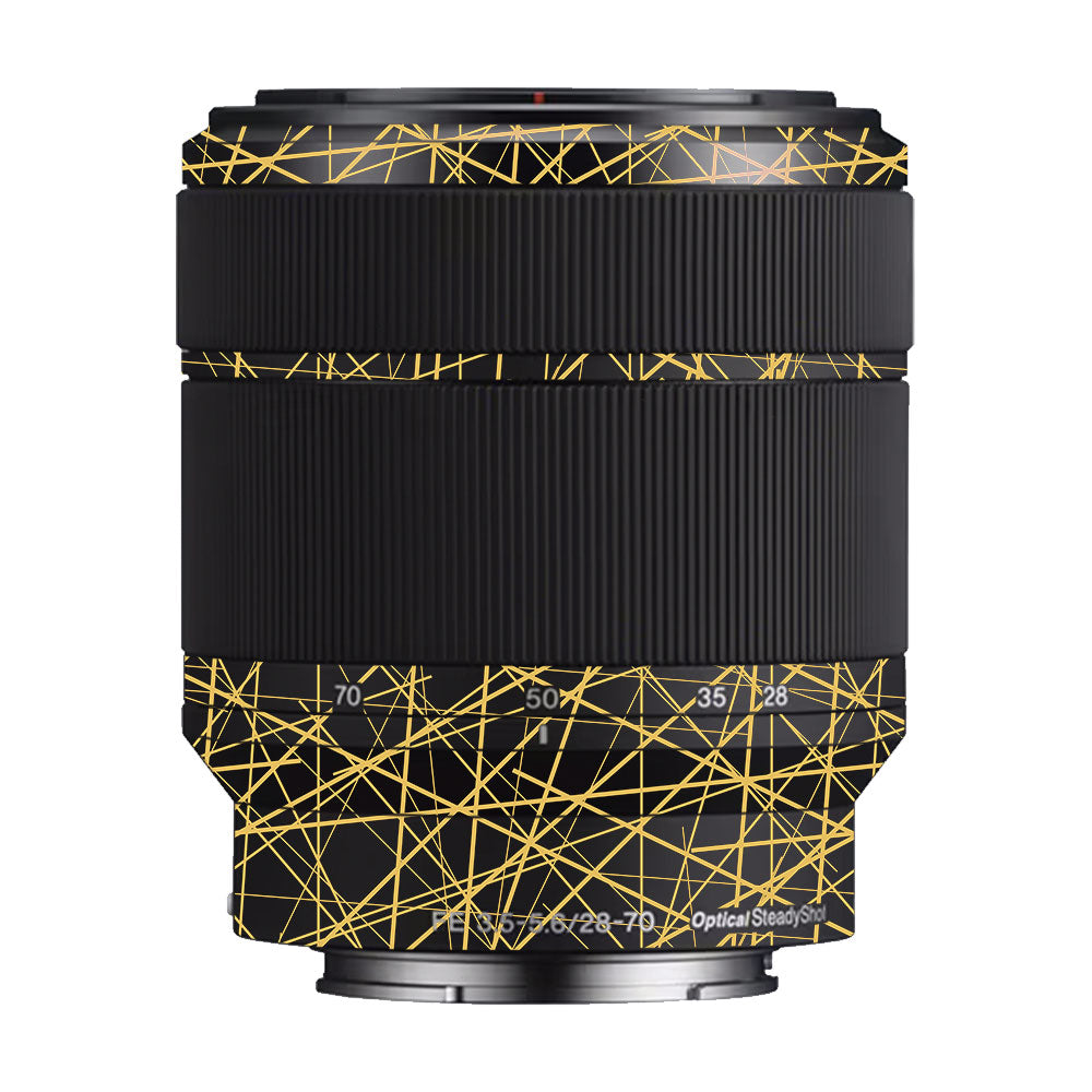 Textured Golden Web Sony FE 28-70mm f/3.5–5.6 OSS Camera Lens Skin