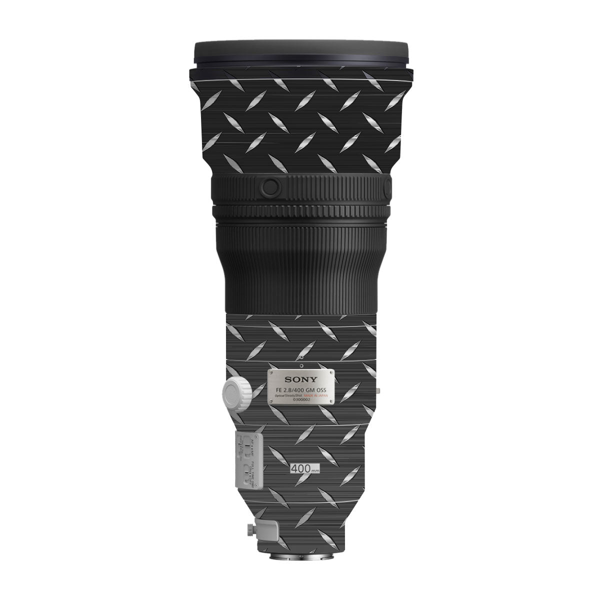 Textured Graphite Tread Sony FE 400mm F/2.8 GM Camera Lens Skin