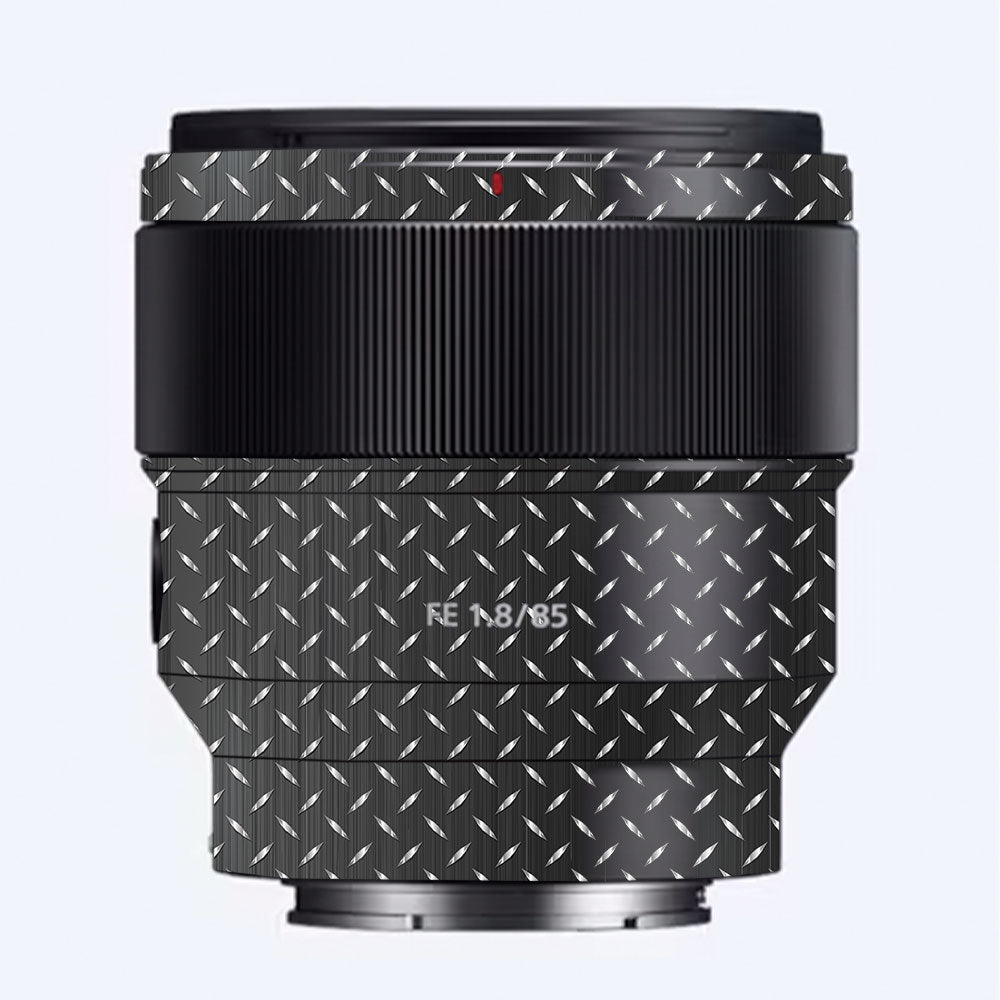 Textured Graphite Tread Sony FE 85mm f/1.8 Camera Lens Skin
