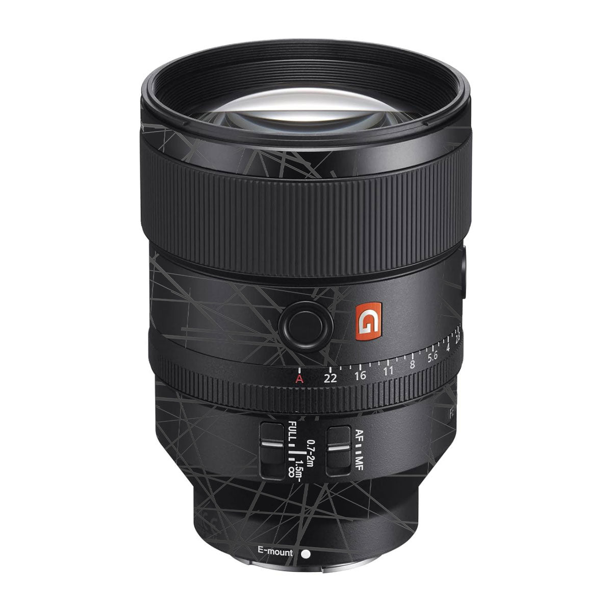 Textured Matte Graphite Sony FE 135mm F/1.8 GM Camera Lens Skin