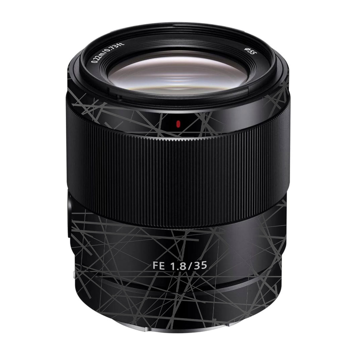 Textured Matte Graphite Sony FE 35mm F/1.8 Camera Lens Skin