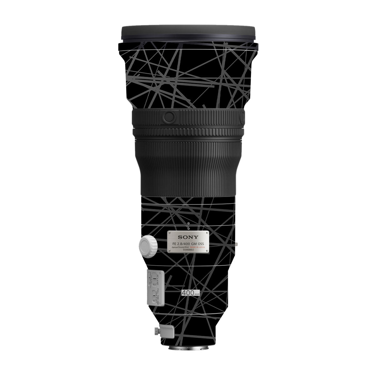 Textured Matte Graphite Sony FE 400mm F/2.8 GM Camera Lens Skin
