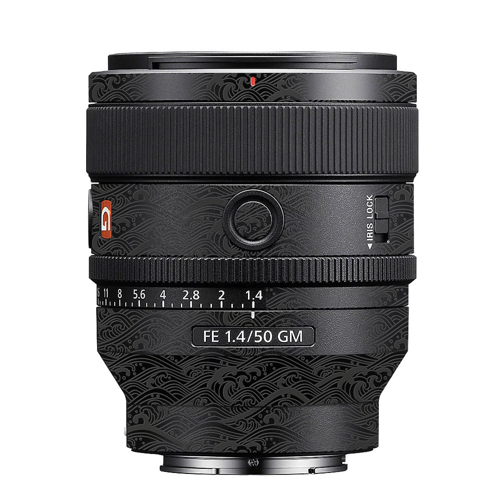 Textured Matte Charcoal Sony FE 50mm f/1.4 GM Camera Lens Skin