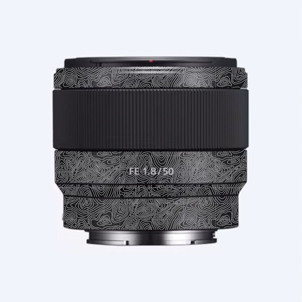 Textured Midnight Slate Sony FE 50mm f/1.8 Camera Lens Skin