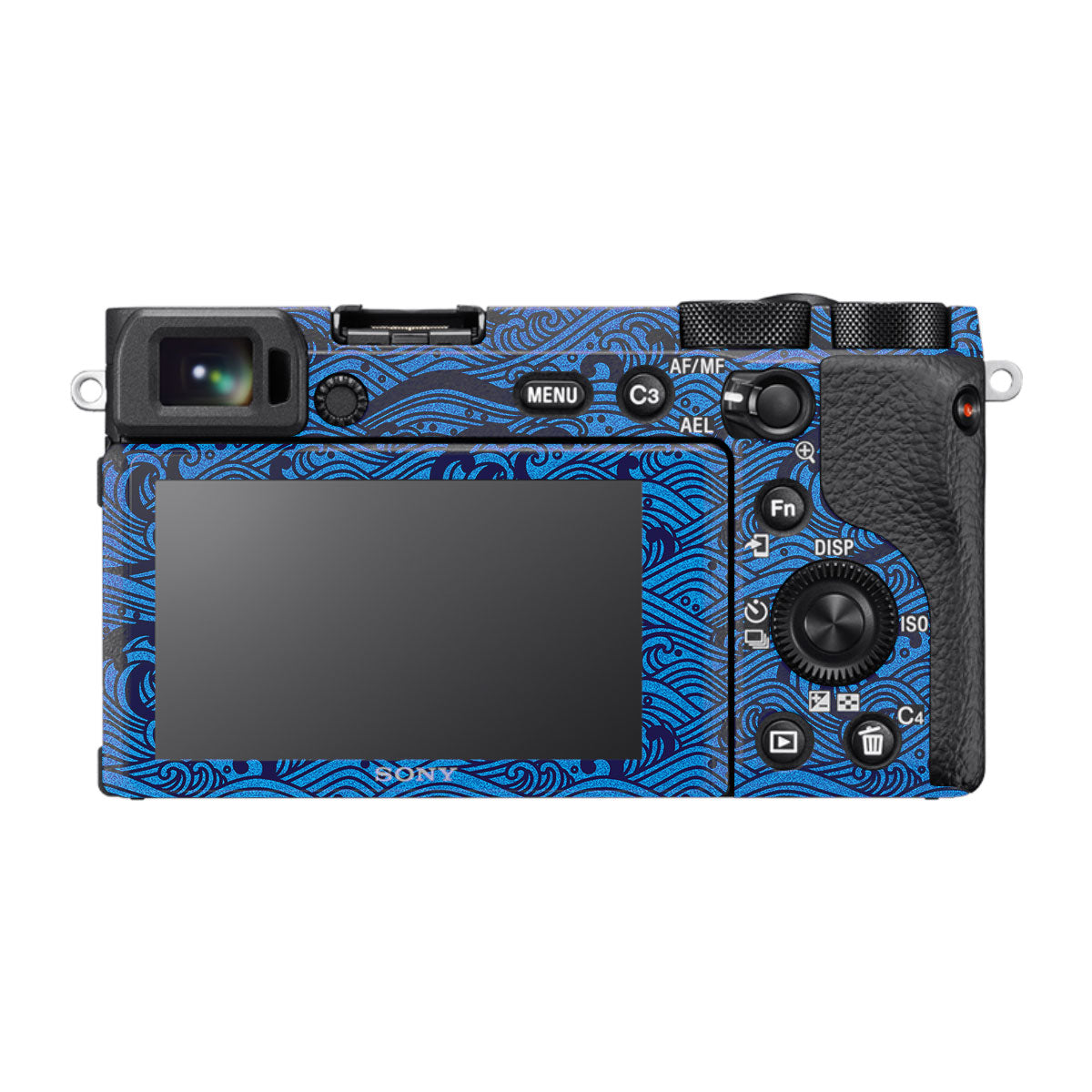 Textured Ocean Wave Blue Sony A6700 Camera Skin