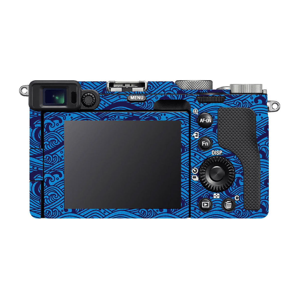 Textured Ocean Wave Blue Sony A7 C Camera Skin