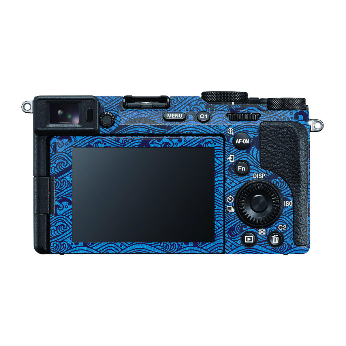 Textured Ocean Wave Blue Sony A7 CII Camera Skin