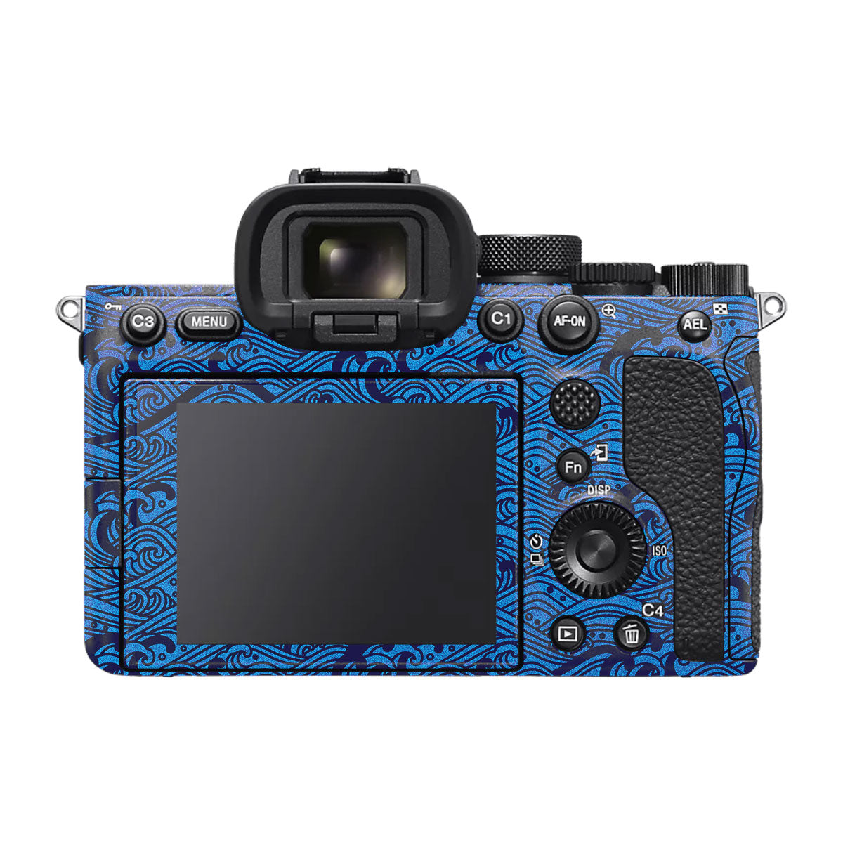 Textured Ocean Wave Blue Sony A7S II Camera Skins