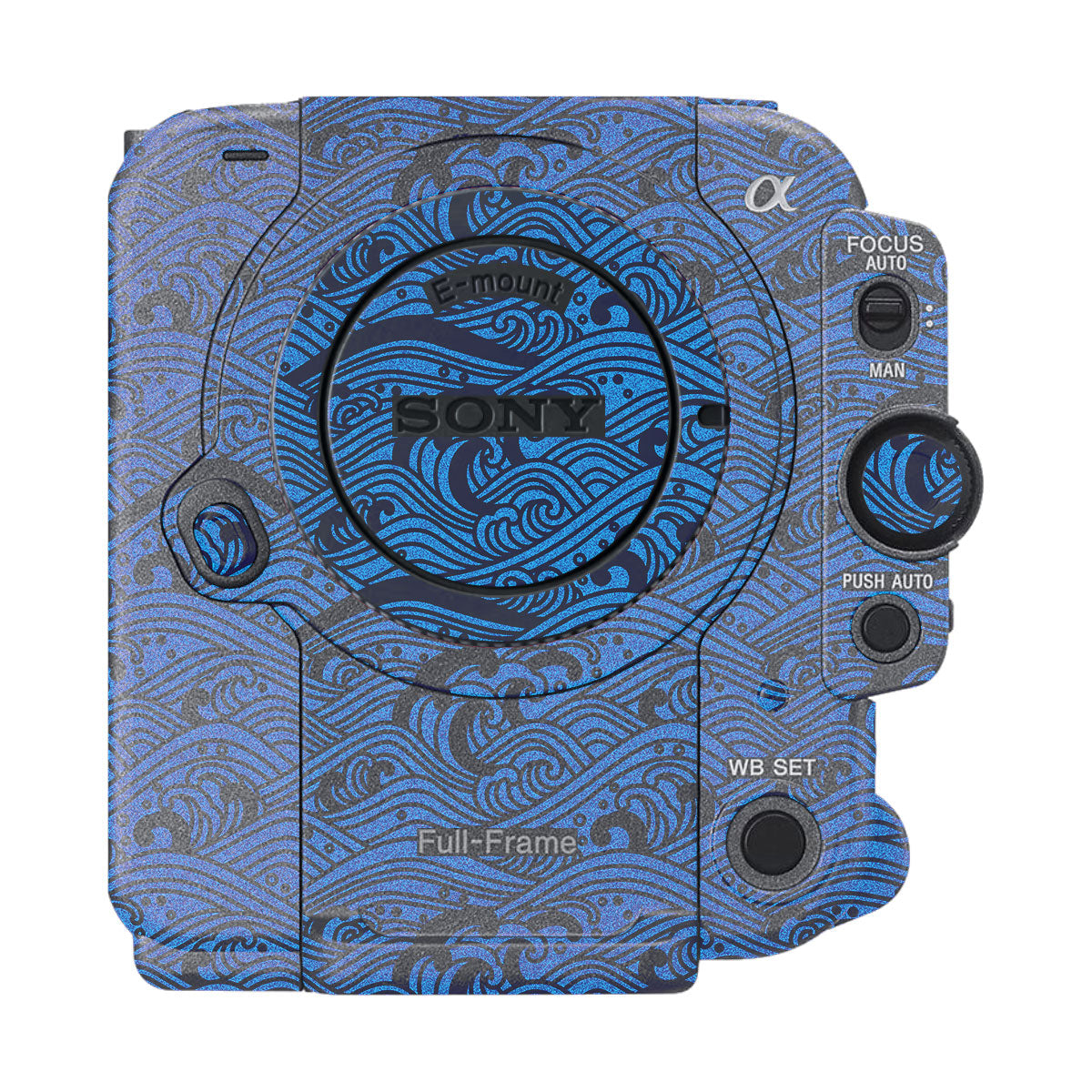 Textured Ocean Wave Blue Sony FX6 Camera Skin