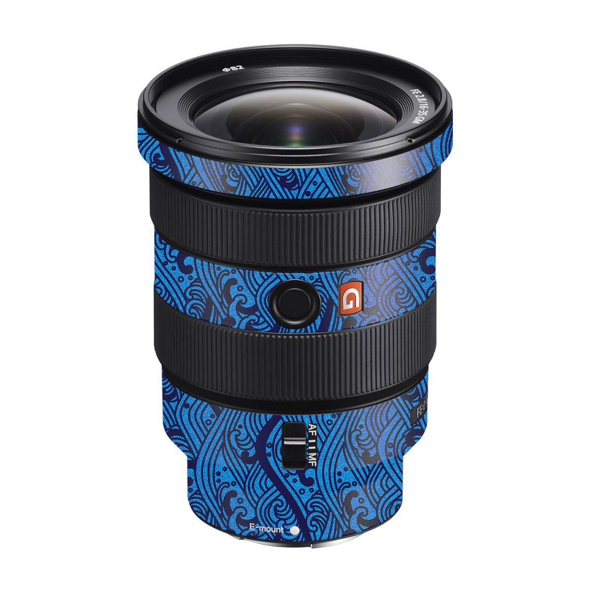 Textured Ocean Wave Blue Sony FE 16-35mm F/2.8 GM Camera Lens Skin