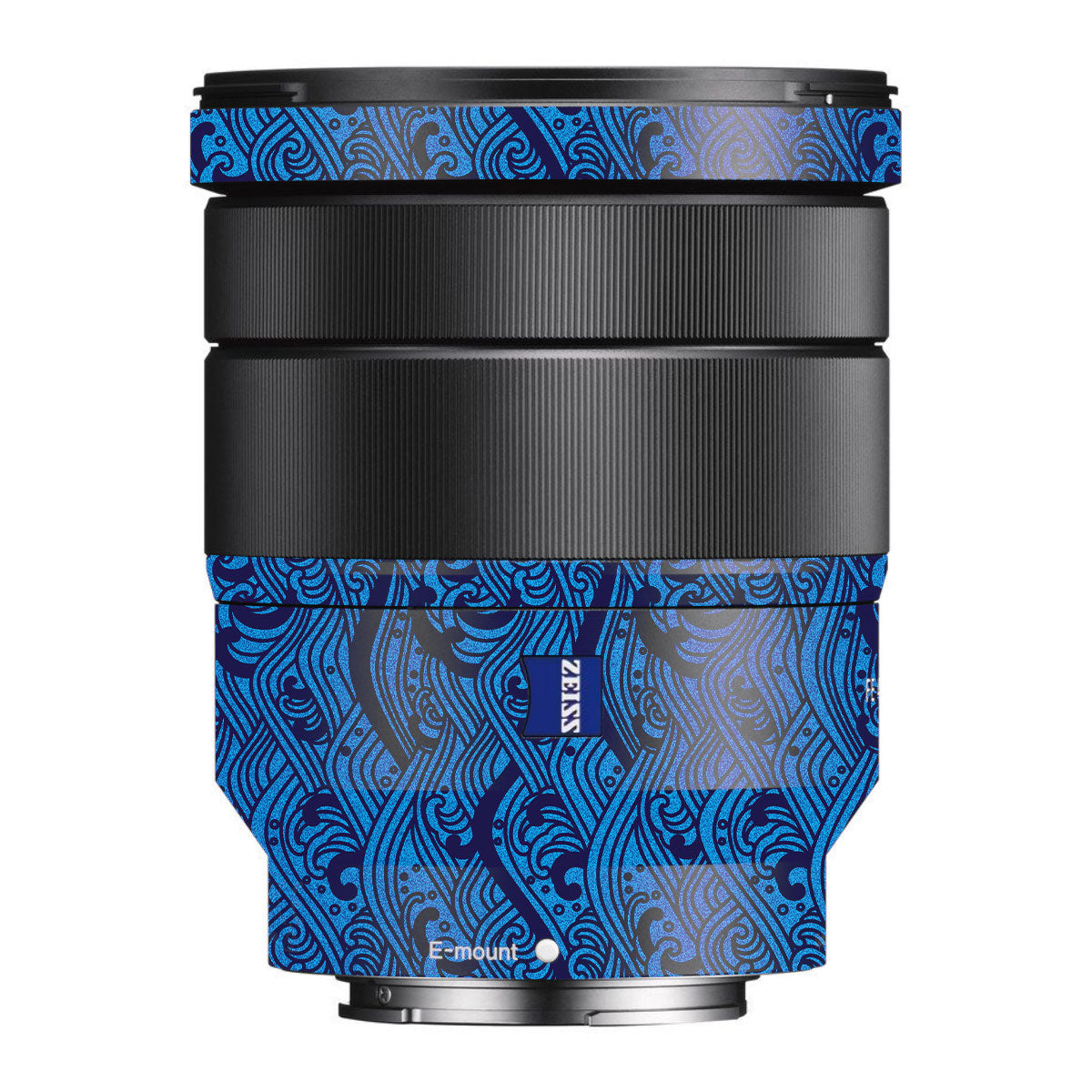 Textured Ocean Wave Blue Sony FE 16-35mm F/4 ZA OSS Camera Lens Skin