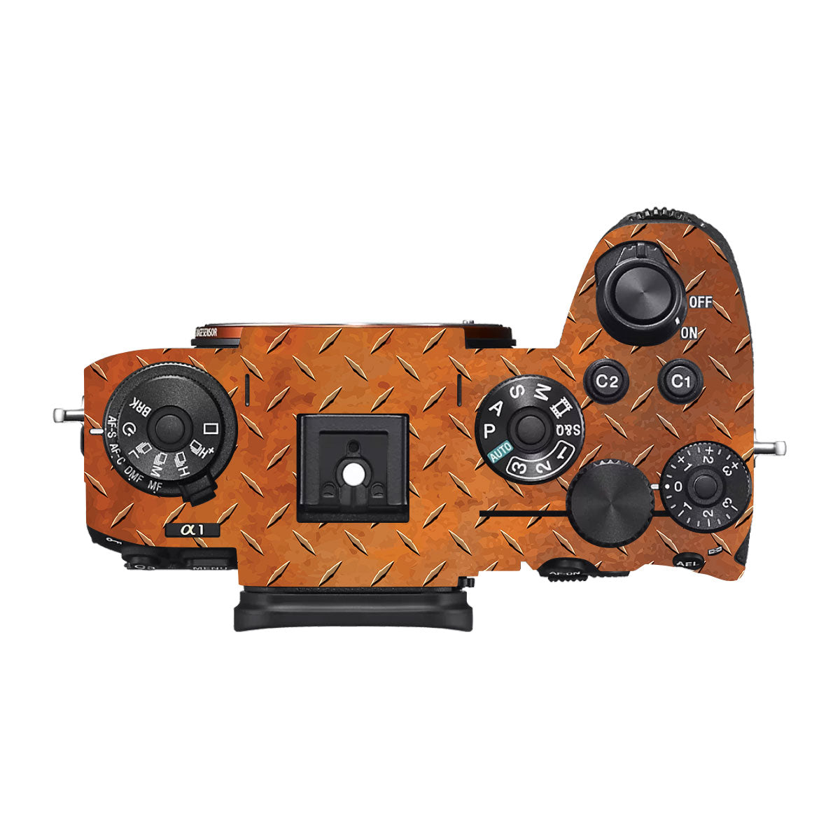 Textured Rust Forge Sony A1 Camera Skin