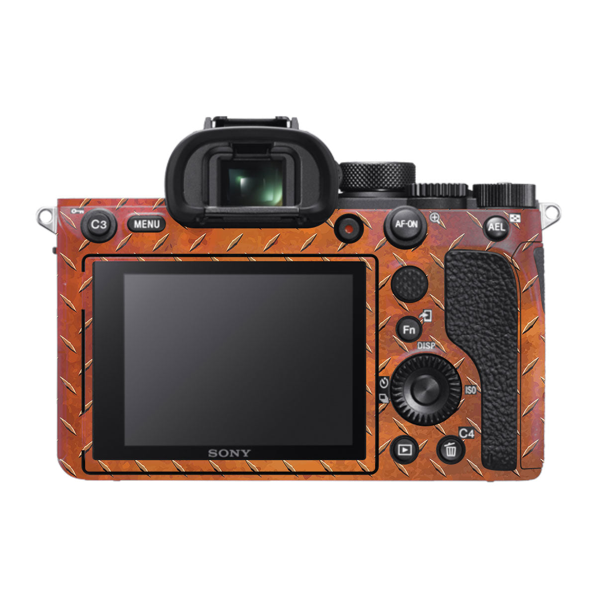 Textured Rust Forge Sony A7RV Camera Skin
