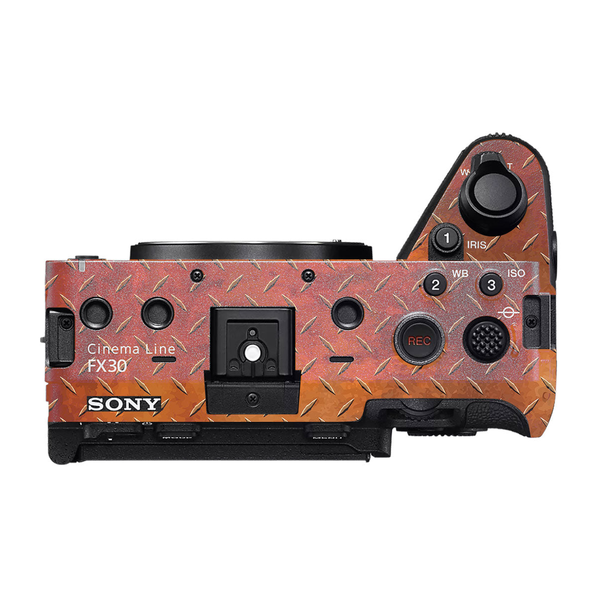 Textured Rust Forge Sony FX30 Camera Skin