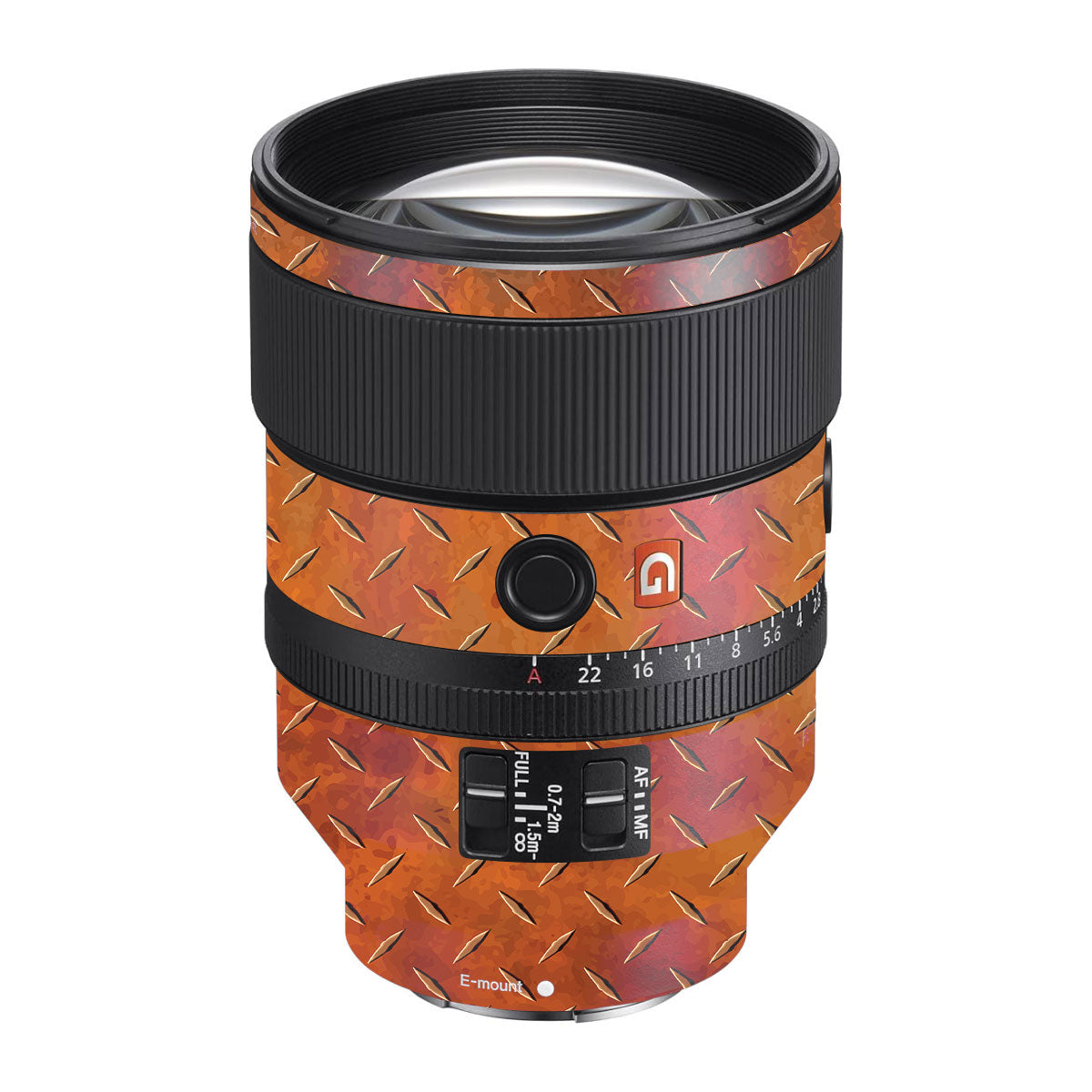 Textured Rust Forge Sony FE 135mm F/1.8 GM Camera Lens Skin