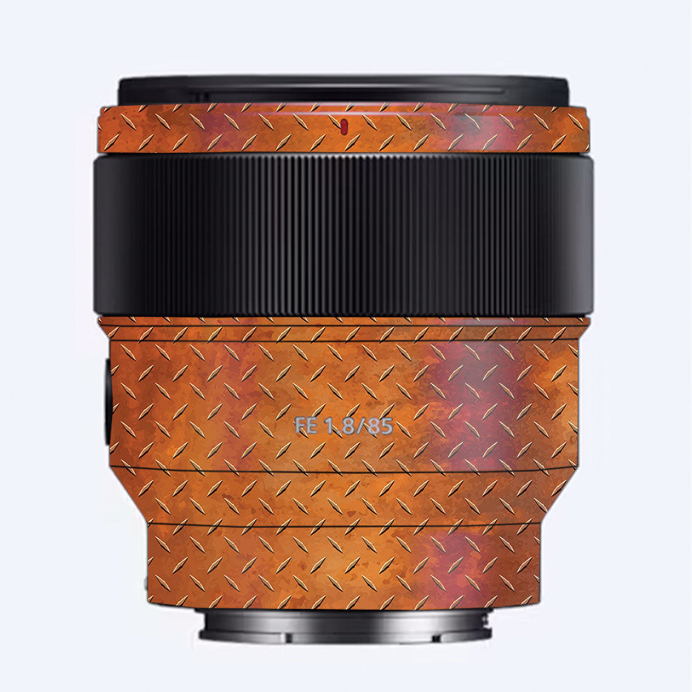 Textured Rust Forge Sony FE 85mm f/1.8 Camera Lens Skin