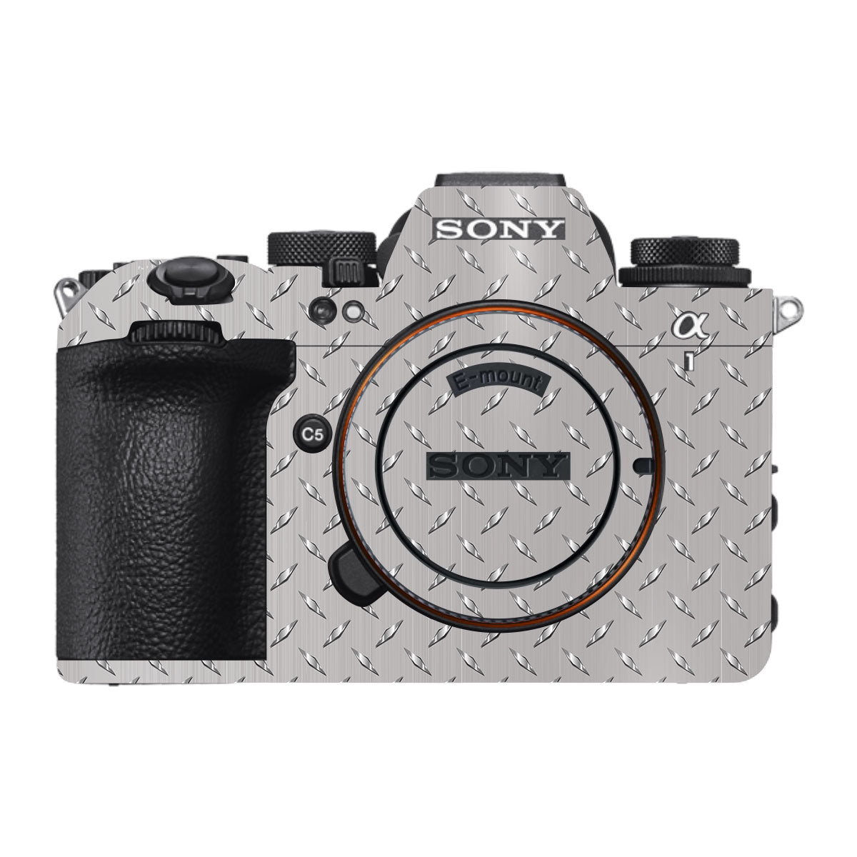 Textured Silver Tread Sony A1 Mark II Camera Skin