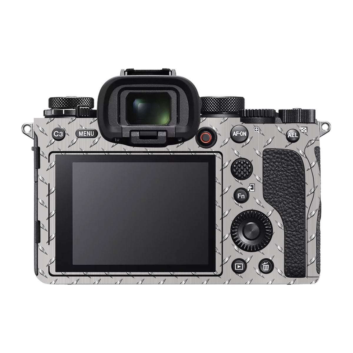 Textured Silver Tread Sony A1 Camera Skin