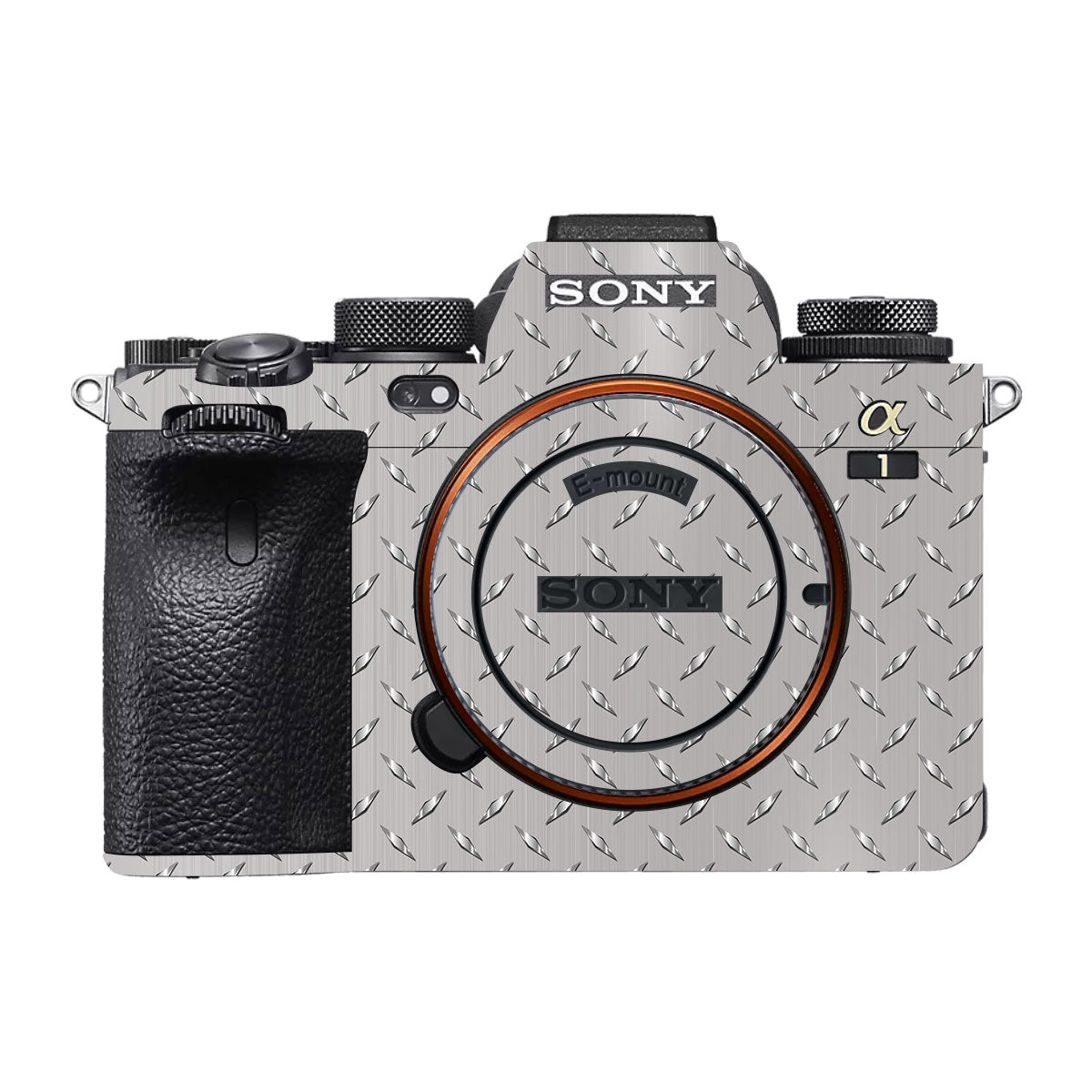 Textured Silver Tread Sony A1 Camera Skin