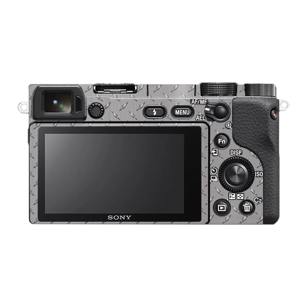 Textured Silver Tread Sony A6400 Camera Skin