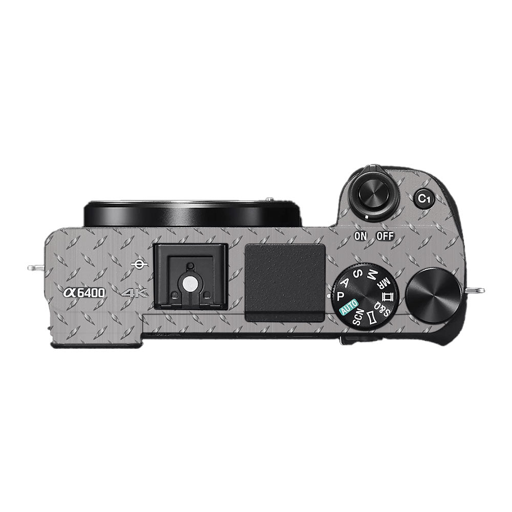 Textured Silver Tread Sony A6400 Camera Skin