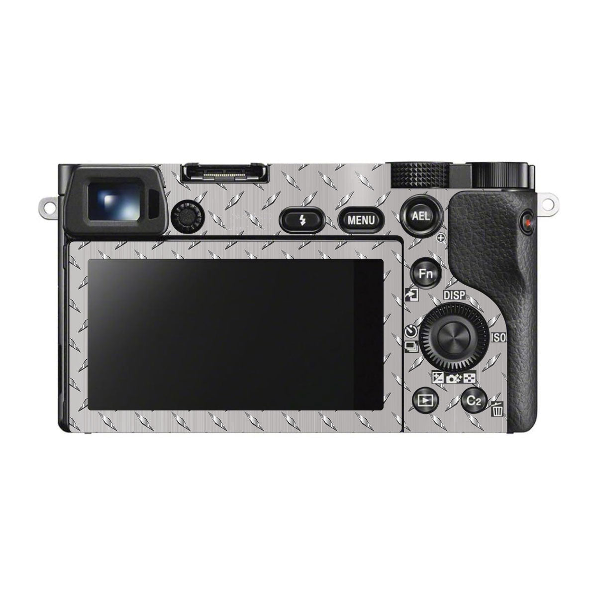 Textured Silver Tread Sony A6500 Camera Skins