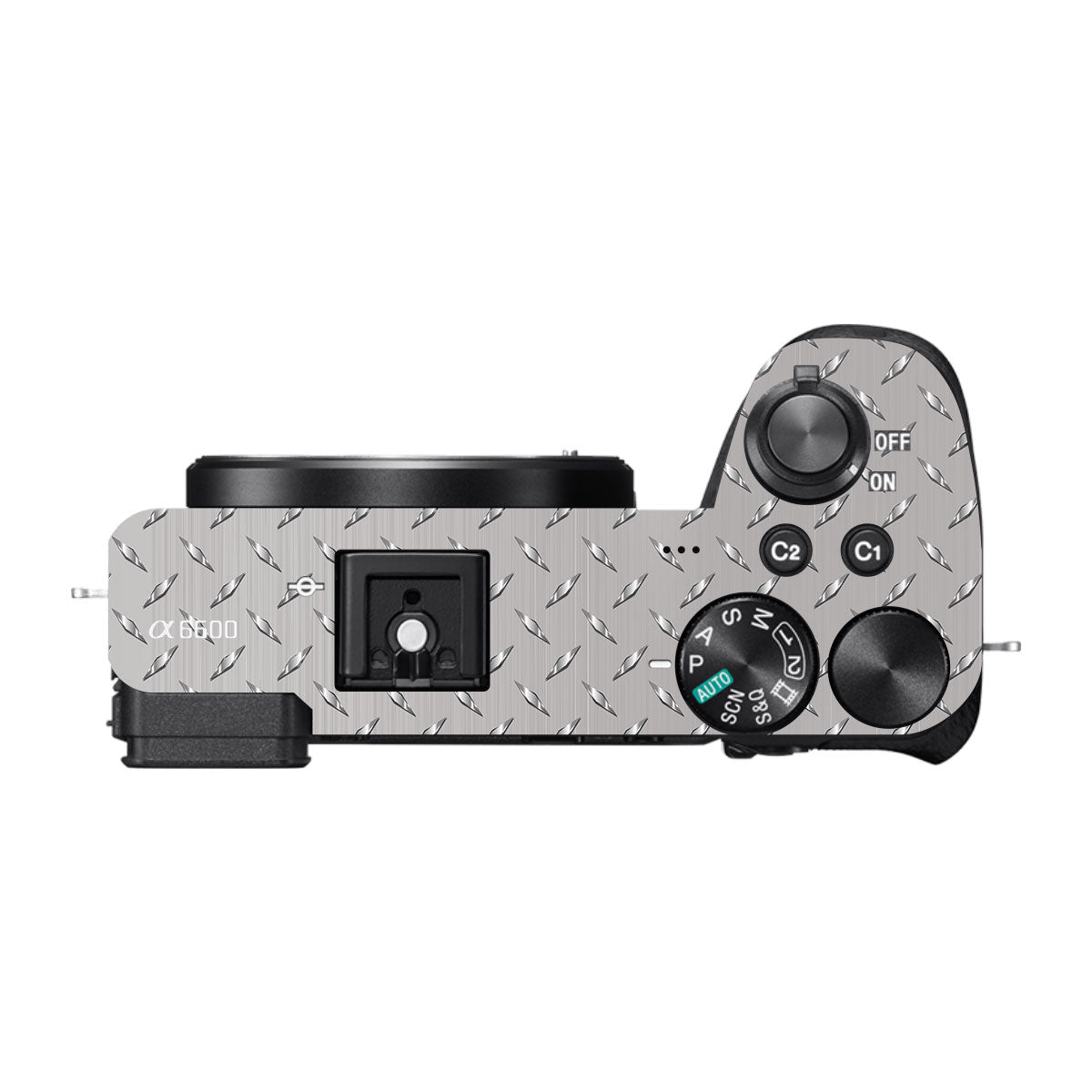 Textured Silver Tread Sony A6700 Camera Skin