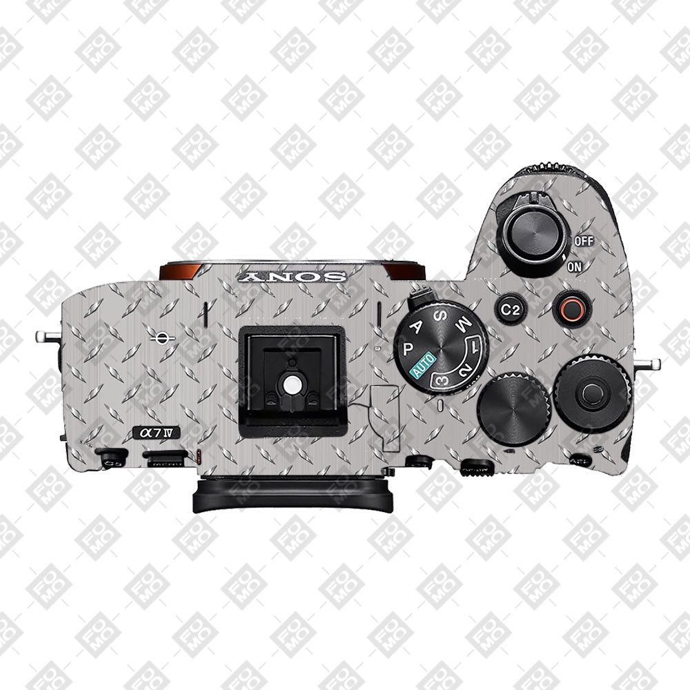 Textured Silver Tread Sony A7MIV Camera Skin