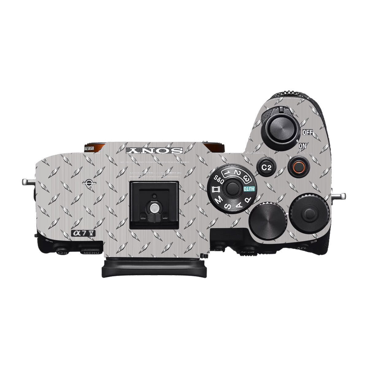 Textured Silver Tread Sony A7R II Camera Skin