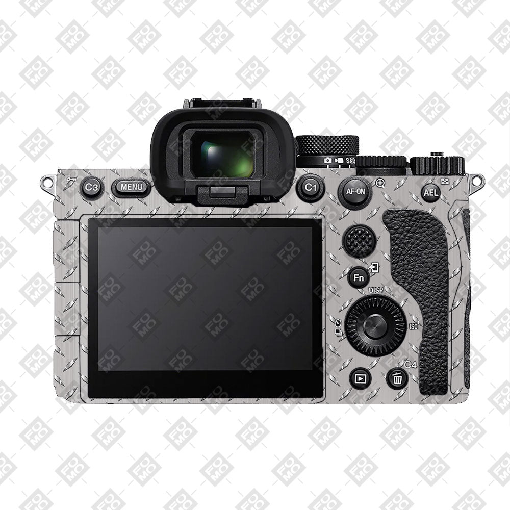 Textured Silver Tread Sony A7 S Camera Skin
