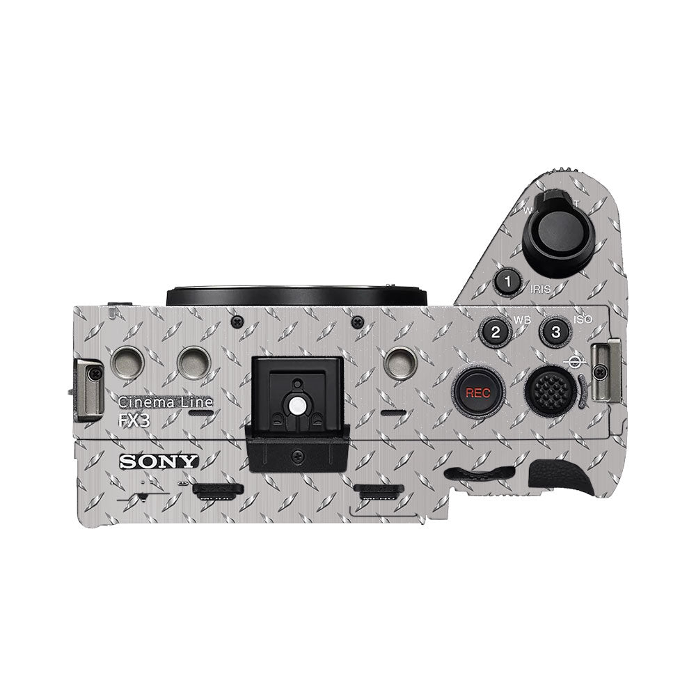 Textured Silver Tread Sony FX3 Camera Skin