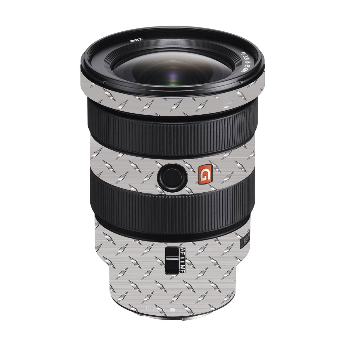 Textured Silver Tread Sony FE 16-35mm F/2.8 GM Camera Lens Skin