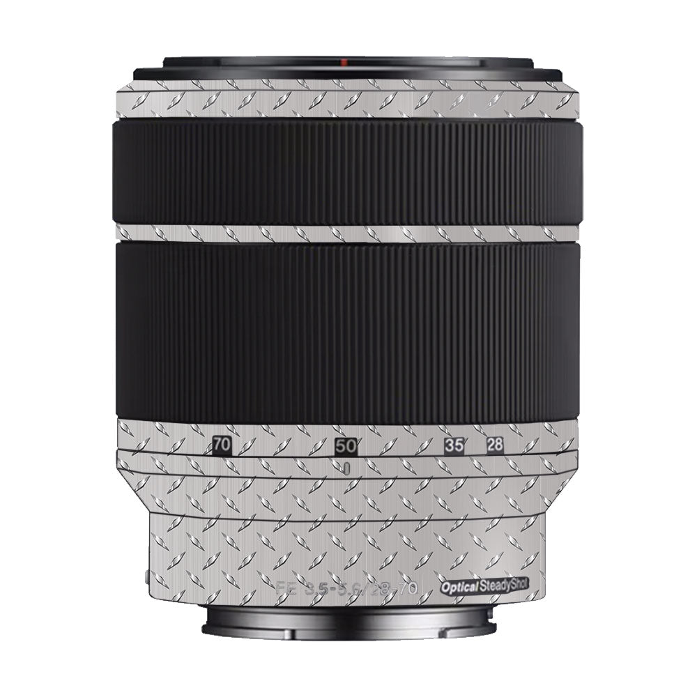 Textured Silver Tread Sony FE 28-70mm f/3.5–5.6 OSS Camera Lens Skin