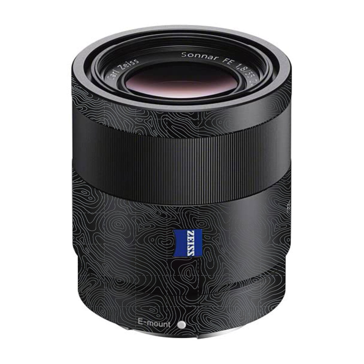 Textured Stealth Slate Sony FE 55mm F/1.8 ZA Camera Lens Skin