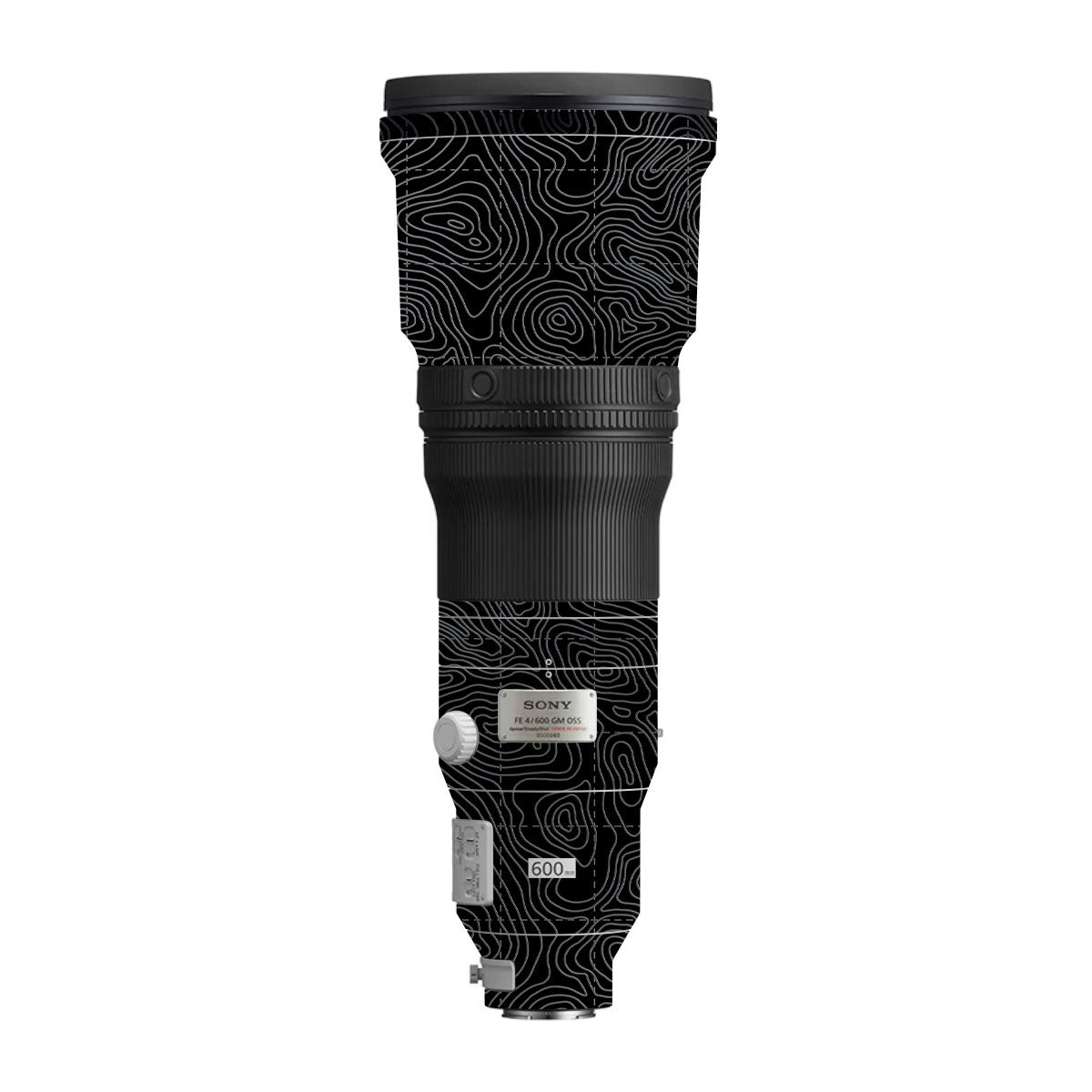 Textured Stealth Slate Sony FE 600mm F/4 GM OSS Camera Lens Skin